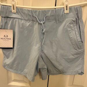 Realtree Women's Sky Blue Athletic Shorts